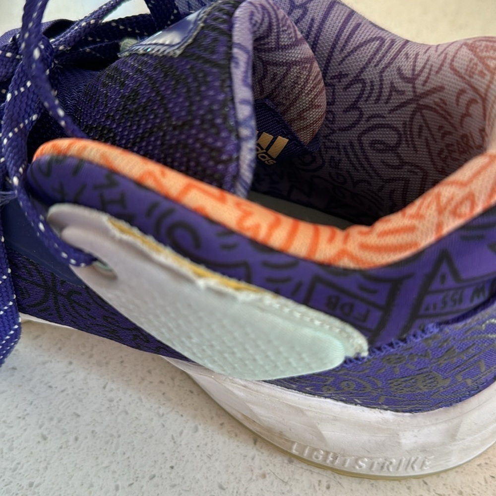 🍍 Adidas Basketball Sneaker Men's Issue 3 Size 11.5 🍍 - Picture 4 of 5